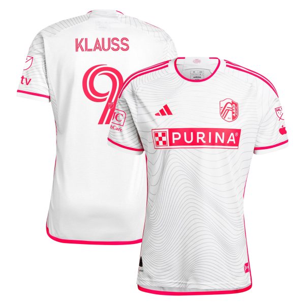 men8217s st. louis city sc joão klauss adidas white 2024 the confluence kit authentic player jersey | San Jose Earthquakes Hats, Jerseys & MLS Apparel