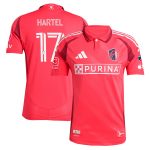 men8217s st. louis city sc marcel hartel adidas red 2025 forever city red authentic player jersey | San Jose Earthquakes Hats, Jerseys & MLS Apparel