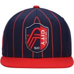 men8217s st. louis city sc mitchell amp ness navy team pin snapback hat | San Jose Earthquakes Hats, Jerseys & MLS Apparel
