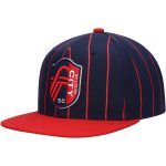 men8217s st. louis city sc mitchell amp ness navy team pin snapback hat | San Jose Earthquakes Hats, Jerseys & MLS Apparel