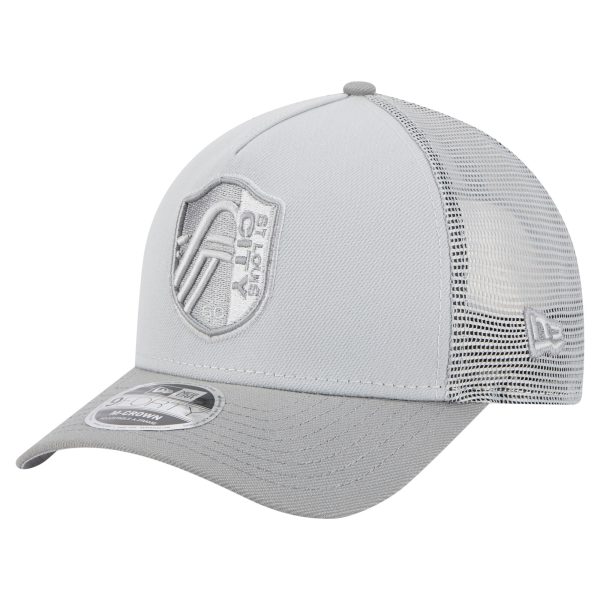 men8217s st. louis city sc new era gray color pack 9forty a-frame adjustable trucker hat | San Jose Earthquakes Hats, Jerseys & MLS Apparel