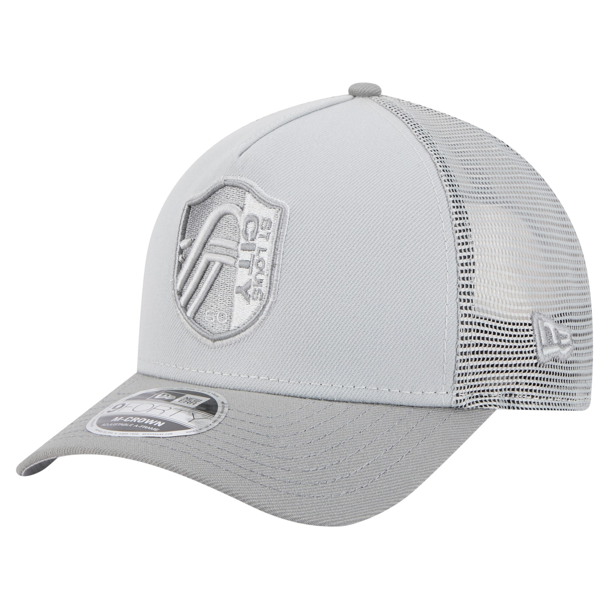 men8217s st. louis city sc new era gray color pack 9forty a-frame adjustable trucker hat | San Jose Earthquakes Hats, Jerseys & MLS Apparel