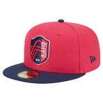 men8217s st. louis city sc new era red 2025 kickoff 59fifty fitted hat | San Jose Earthquakes Hats, Jerseys & MLS Apparel