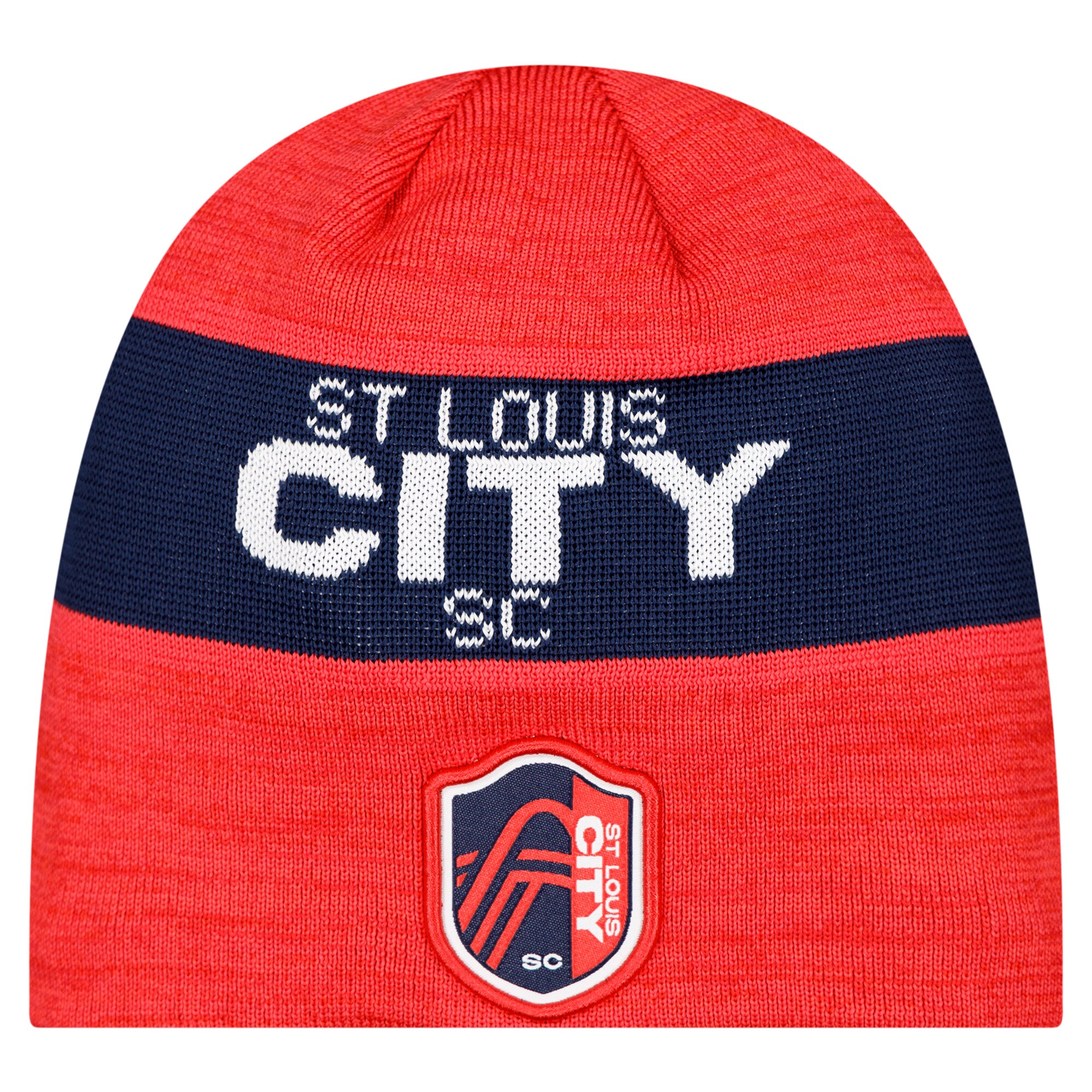 men8217s st. louis city sc new era red 2025 kickoff beanie | San Jose Earthquakes Hats, Jerseys & MLS Apparel