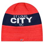 men8217s st. louis city sc new era red 2025 kickoff beanie | San Jose Earthquakes Hats, Jerseys & MLS Apparel