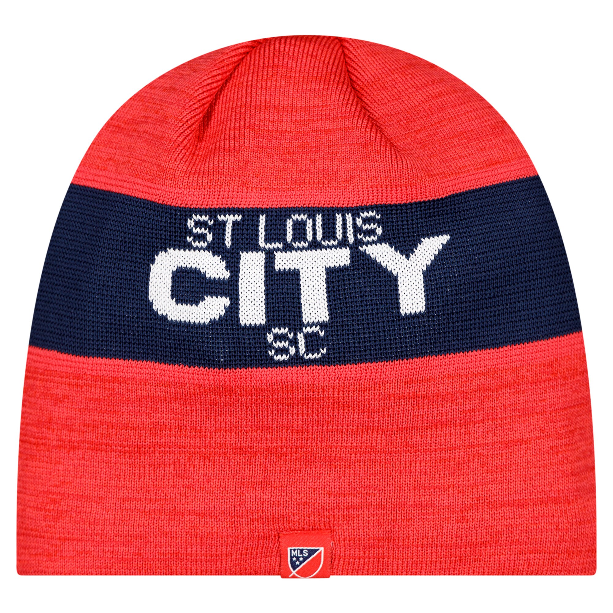 men8217s st. louis city sc new era red 2025 kickoff beanie | San Jose Earthquakes Hats, Jerseys & MLS Apparel