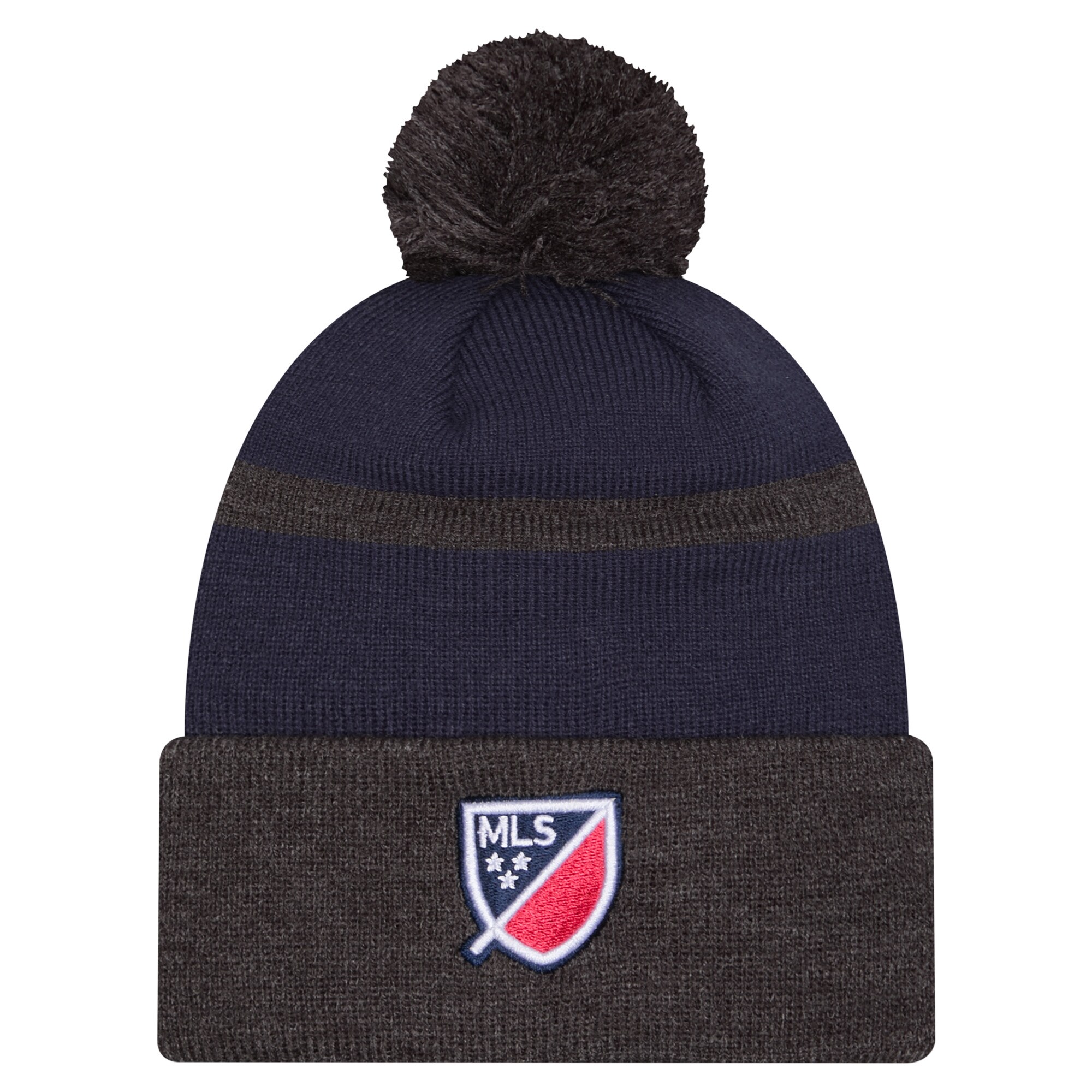 men8217s st. louis city sc new era red 2025 kickoff cuffed knit hat with pom | San Jose Earthquakes Hats, Jerseys & MLS Apparel