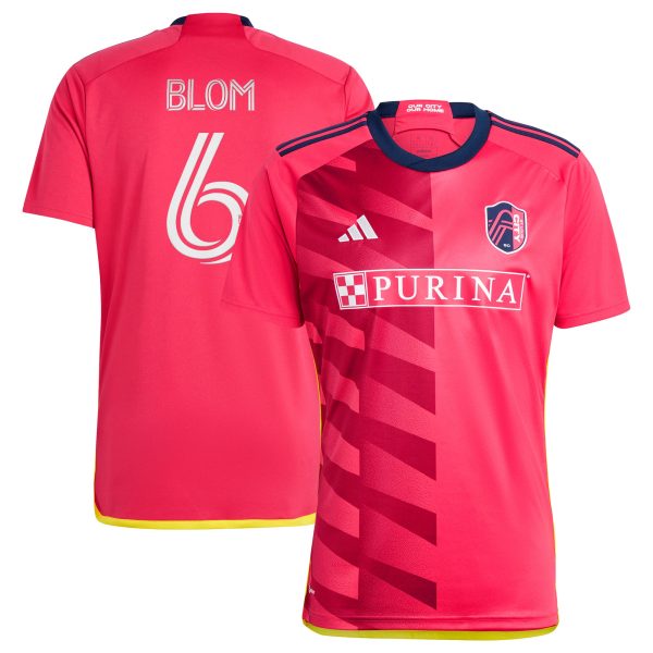 men8217s st. louis city sc njabulo blom adidas red 2023 city kit replica jersey | San Jose Earthquakes Hats, Jerseys & MLS Apparel