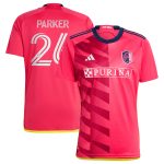 men8217s st. louis city sc tim parker adidas red 2023 city kit replica jersey | San Jose Earthquakes Hats, Jerseys & MLS Apparel