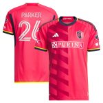 men8217s st. louis city sc tim parker adidas red 2023 the spirit kit authentic jersey | San Jose Earthquakes Hats, Jerseys & MLS Apparel