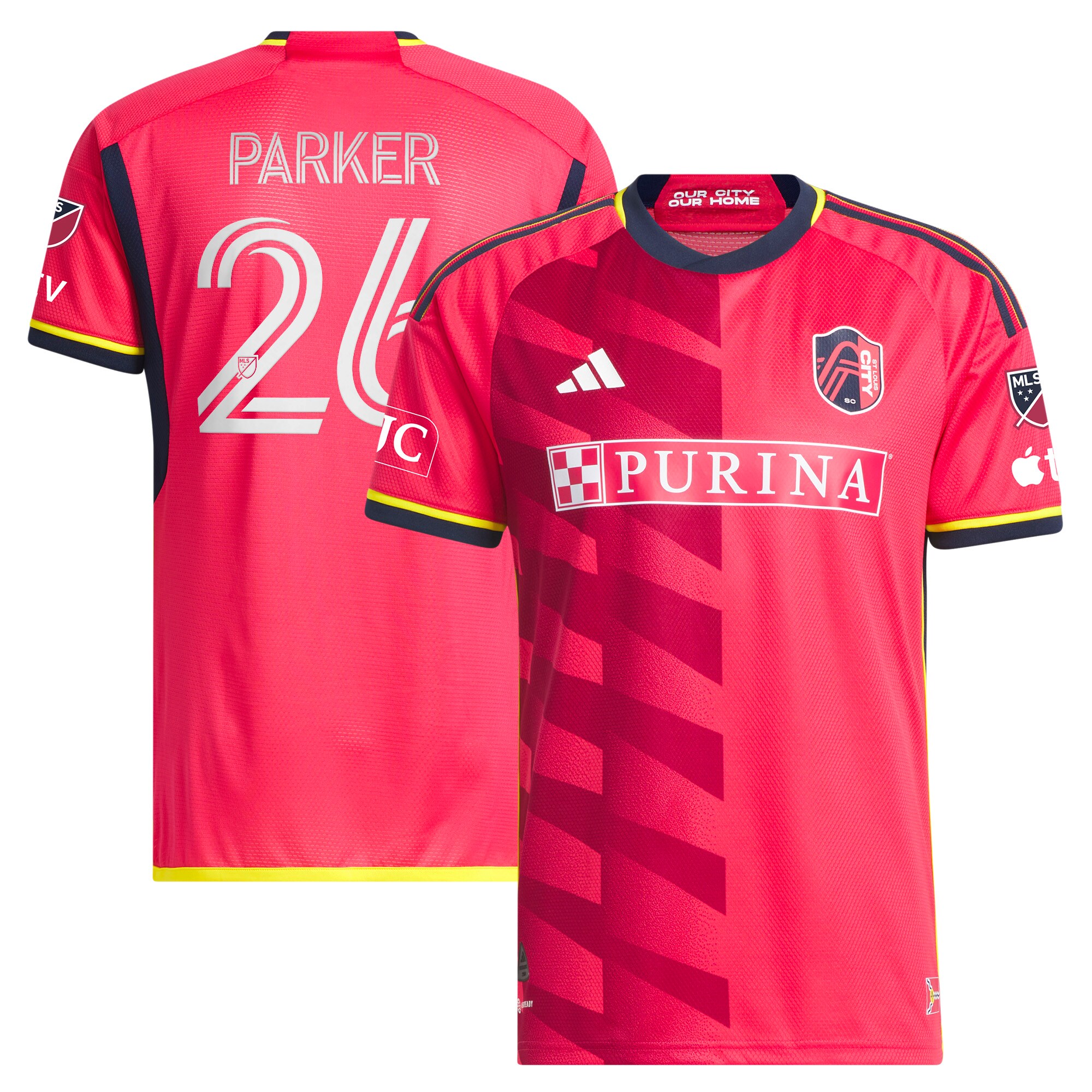 men8217s st. louis city sc tim parker adidas red 2023 the spirit kit authentic jersey | San Jose Earthquakes Hats, Jerseys & MLS Apparel