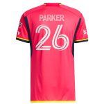 men8217s st. louis city sc tim parker adidas red 2023 the spirit kit authentic jersey | San Jose Earthquakes Hats, Jerseys & MLS Apparel