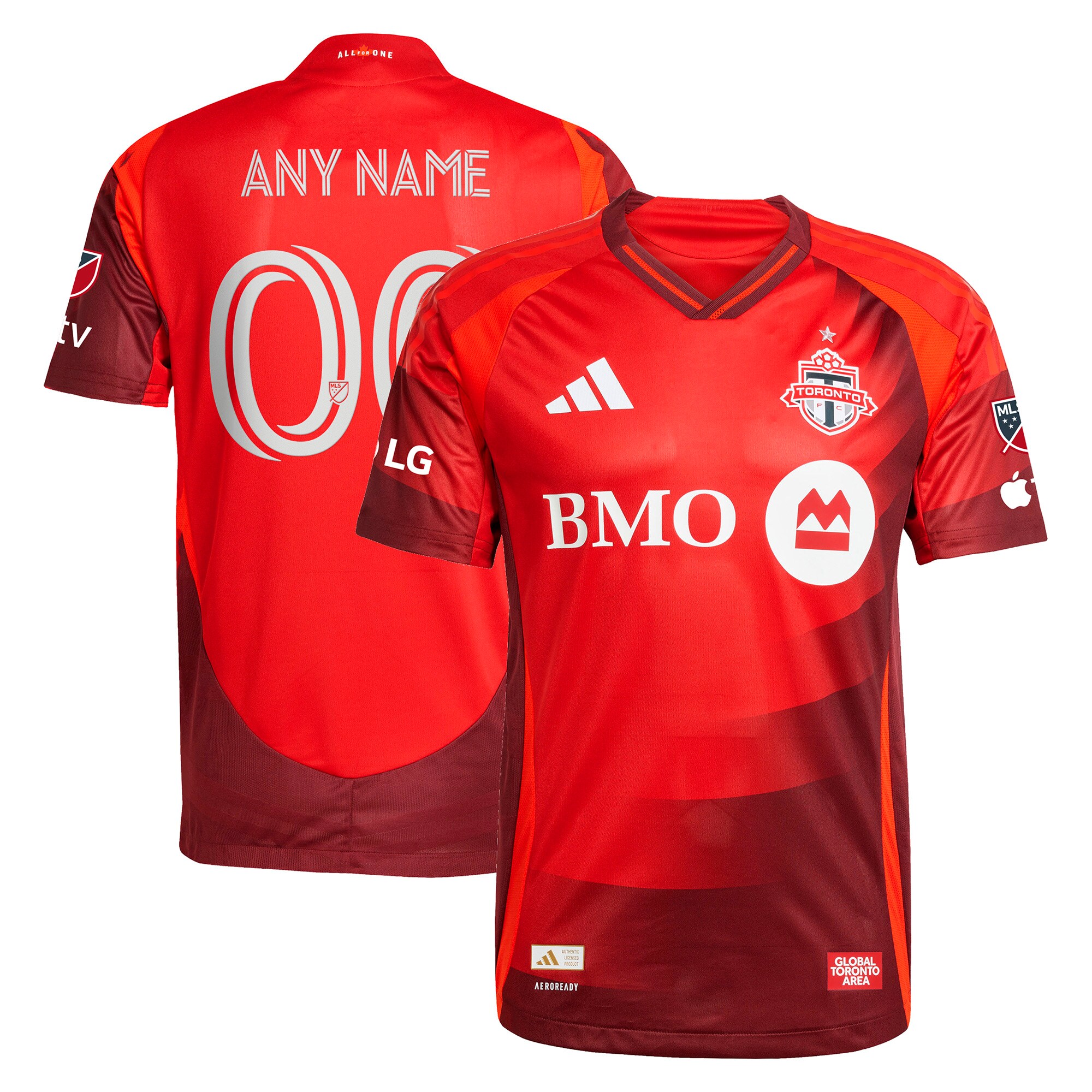 men8217s toronto fc adidas red 2025 club kit authentic custom jersey | San Jose Earthquakes Hats, Jerseys & MLS Apparel