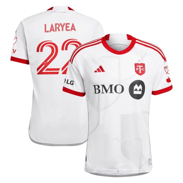 men8217s toronto fc richie laryea adidas white 2024 gta kit authentic player jersey | San Jose Earthquakes Hats, Jerseys & MLS Apparel