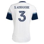 men8217s vancouver whitecaps fc samuel adekugbe adidas white 2025 the peak replica player jersey | San Jose Earthquakes Hats, Jerseys & MLS Apparel