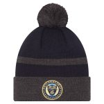 philadelphia union new era navy 2025 kickoff cuffed knit hat with pom | San Jose Earthquakes Hats, Jerseys & MLS Apparel