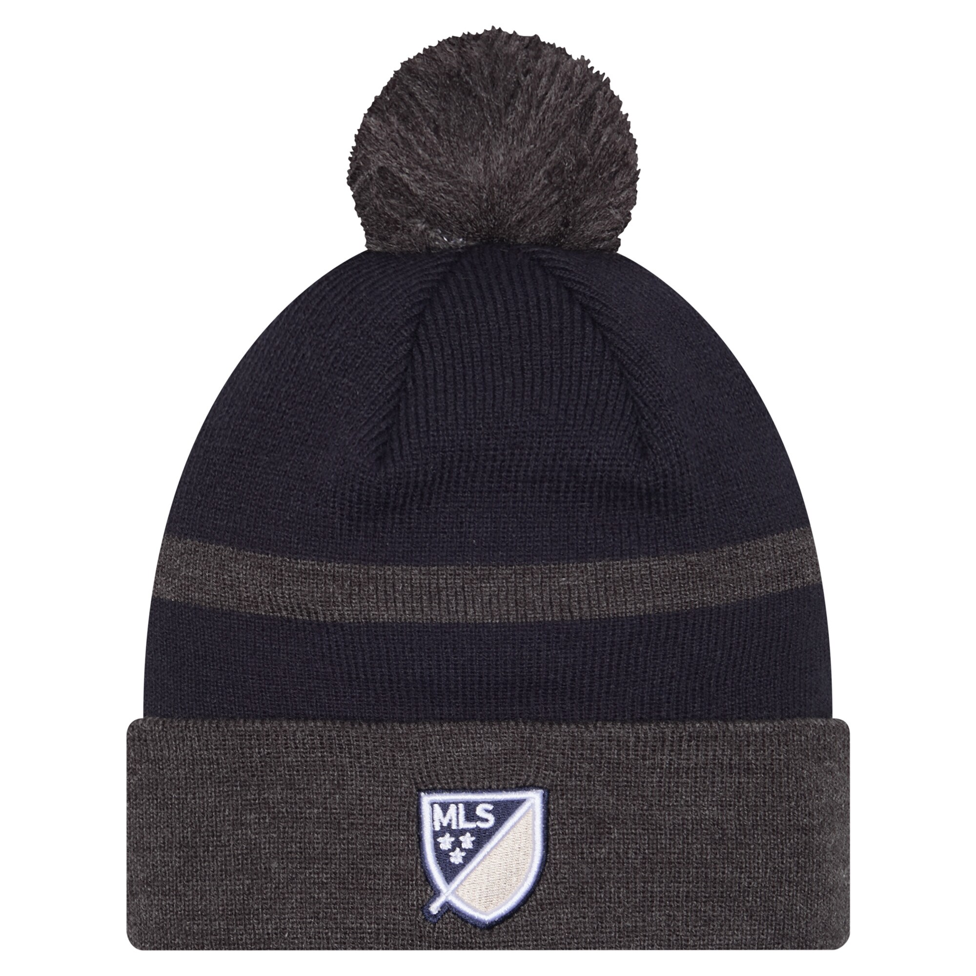 philadelphia union new era navy 2025 kickoff cuffed knit hat with pom | San Jose Earthquakes Hats, Jerseys & MLS Apparel