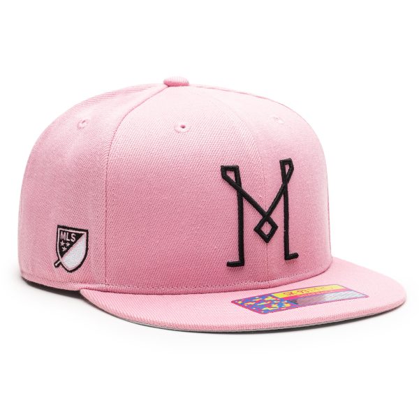 unisex inter miami cf pink dawn snapback hat | San Jose Earthquakes Hats, Jerseys & MLS Apparel