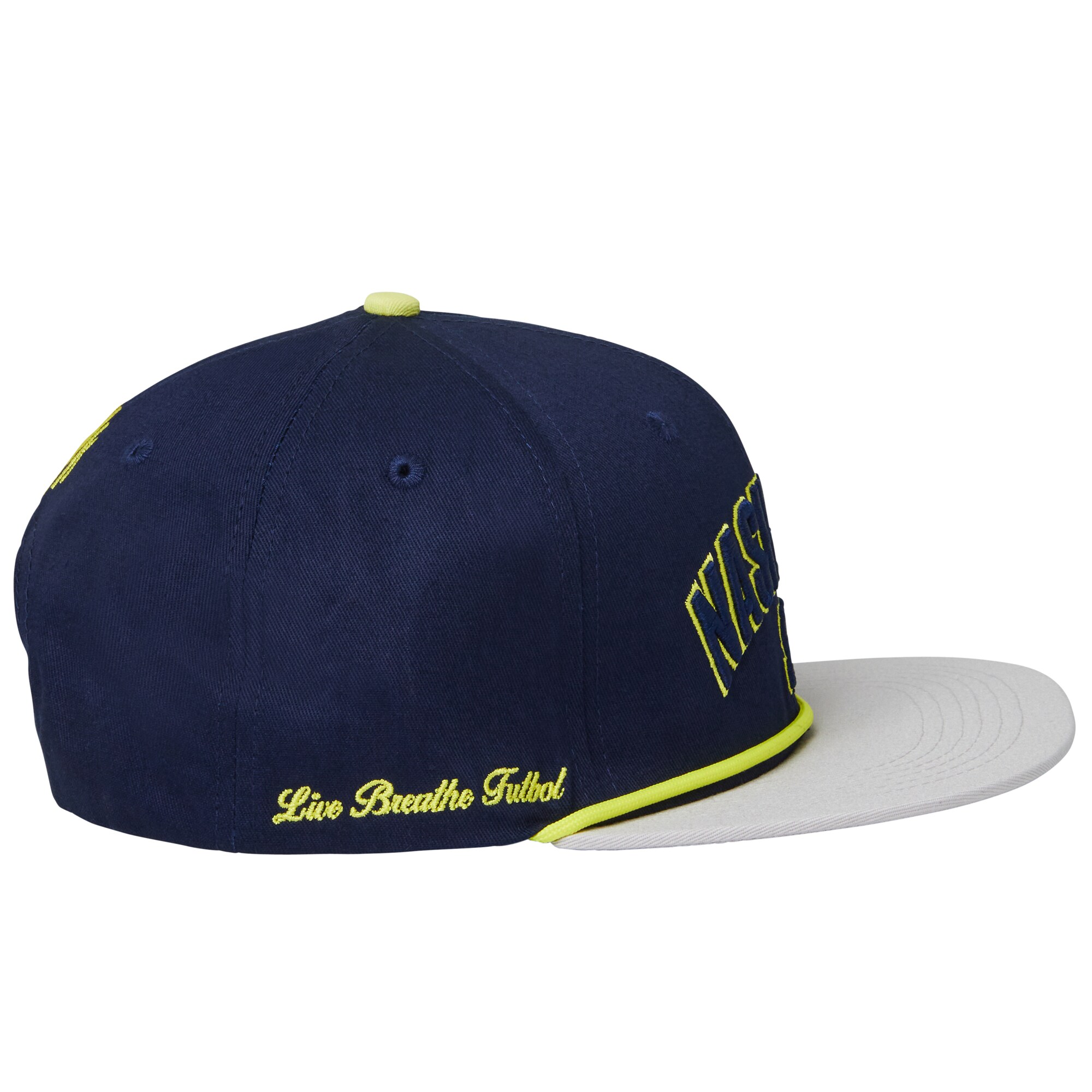 unisex nashville sc live breathe futbol navy snapback hat | San Jose Earthquakes Hats, Jerseys & MLS Apparel