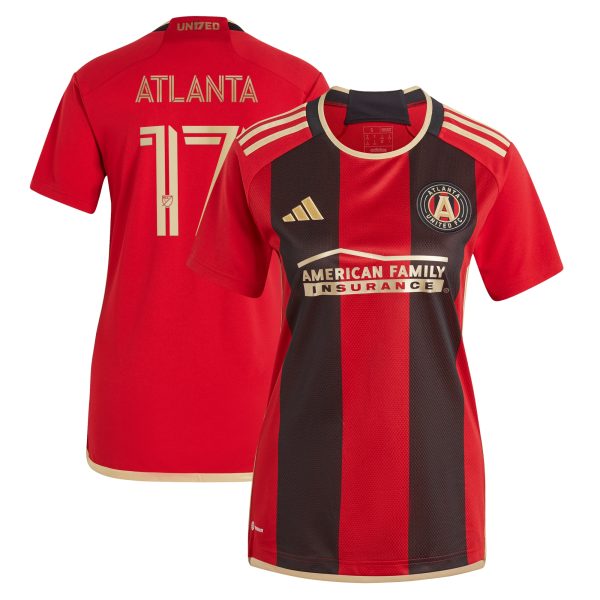 women8217s atlanta united fc adidas black 2023 the 17s8217 kit replica jersey | San Jose Earthquakes Hats, Jerseys & MLS Apparel