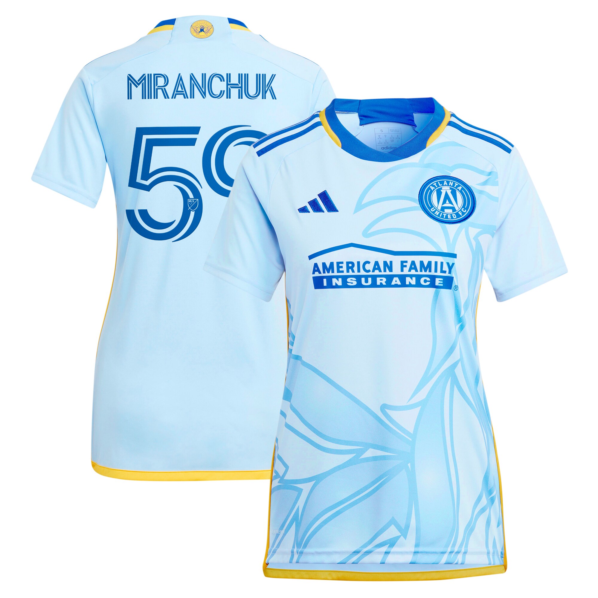 women8217s atlanta united fc aleksei miranchuk adidas light blue 2024 the resurgens kit replica player jersey | San Jose Earthquakes Hats, Jerseys & MLS Apparel