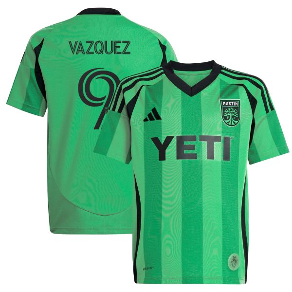 women8217s austin fc brandon vazquez adidas green 2025 the heartbeat kit replica player jersey | San Jose Earthquakes Hats, Jerseys & MLS Apparel