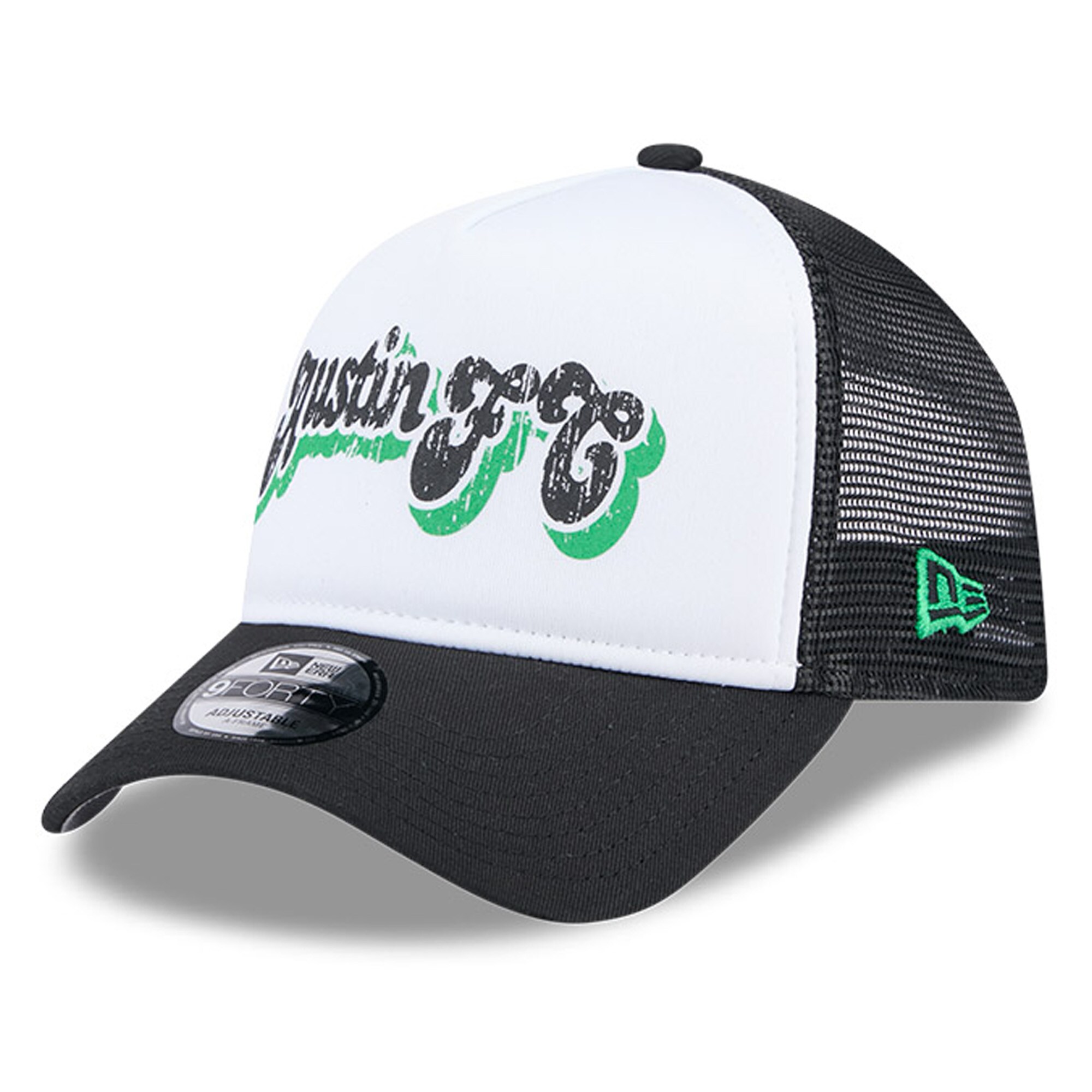 women8217s austin fc new era whiteblack throwback a-frame trucker 9forty snapback hat | San Jose Earthquakes Hats, Jerseys & MLS Apparel