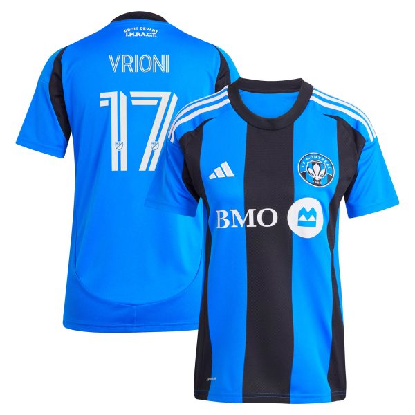 women8217s cf montreal giacomo vrioni adidas blue 2025 montréal original replica player jersey | San Jose Earthquakes Hats, Jerseys & MLS Apparel