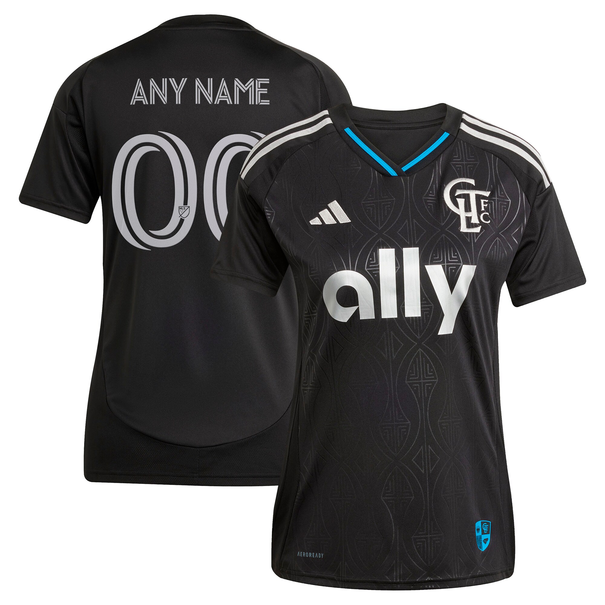 women8217s charlotte fc adidas black 2025 fortress kit replica custom jersey | San Jose Earthquakes Hats, Jerseys & MLS Apparel