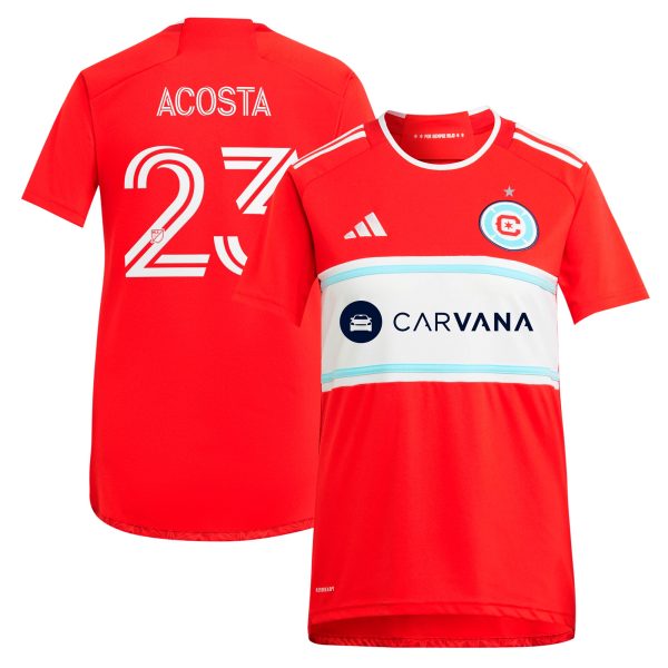 women8217s chicago fire kellyn acosta adidas red 2024 return to red replica player jersey | San Jose Earthquakes Hats, Jerseys & MLS Apparel