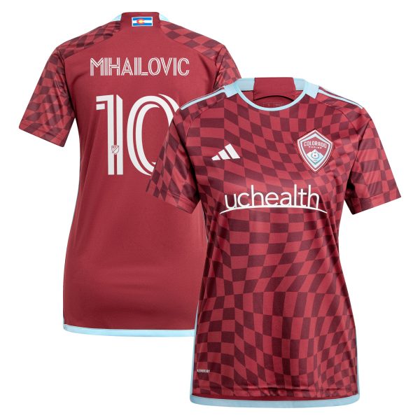 women8217s colorado rapids djordje mihailovic adidas burgundy 2024 one flag kit replica player jersey | San Jose Earthquakes Hats, Jerseys & MLS Apparel