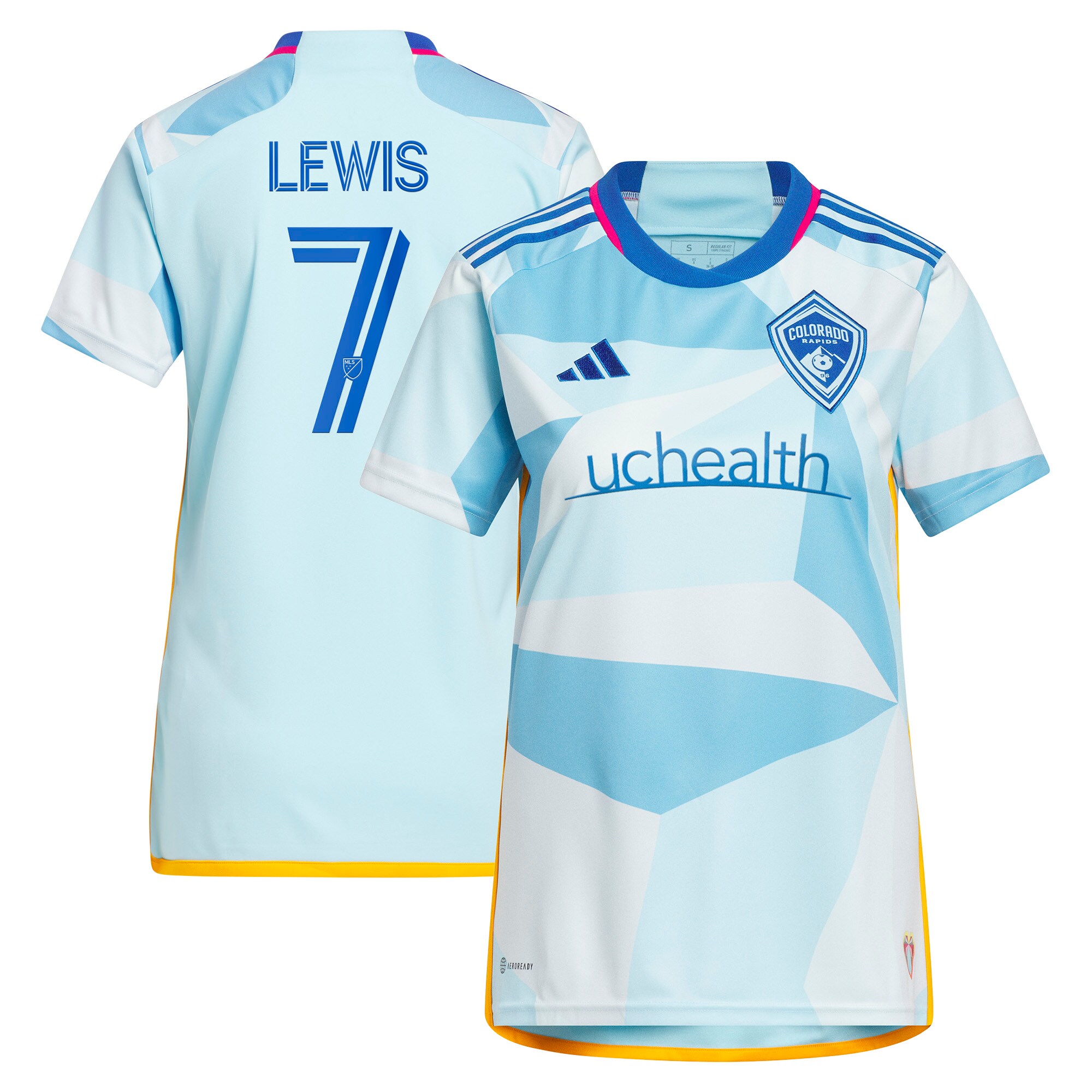 women8217s colorado rapids jonathan lewis adidas light blue 2023 new day kit replica jersey | San Jose Earthquakes Hats, Jerseys & MLS Apparel