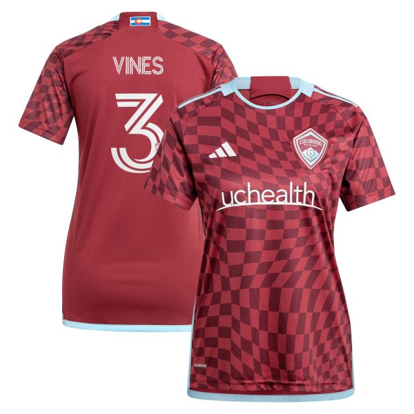 women8217s colorado rapids sam vines adidas burgundy 2024 one flag kit replica player jersey | San Jose Earthquakes Hats, Jerseys & MLS Apparel