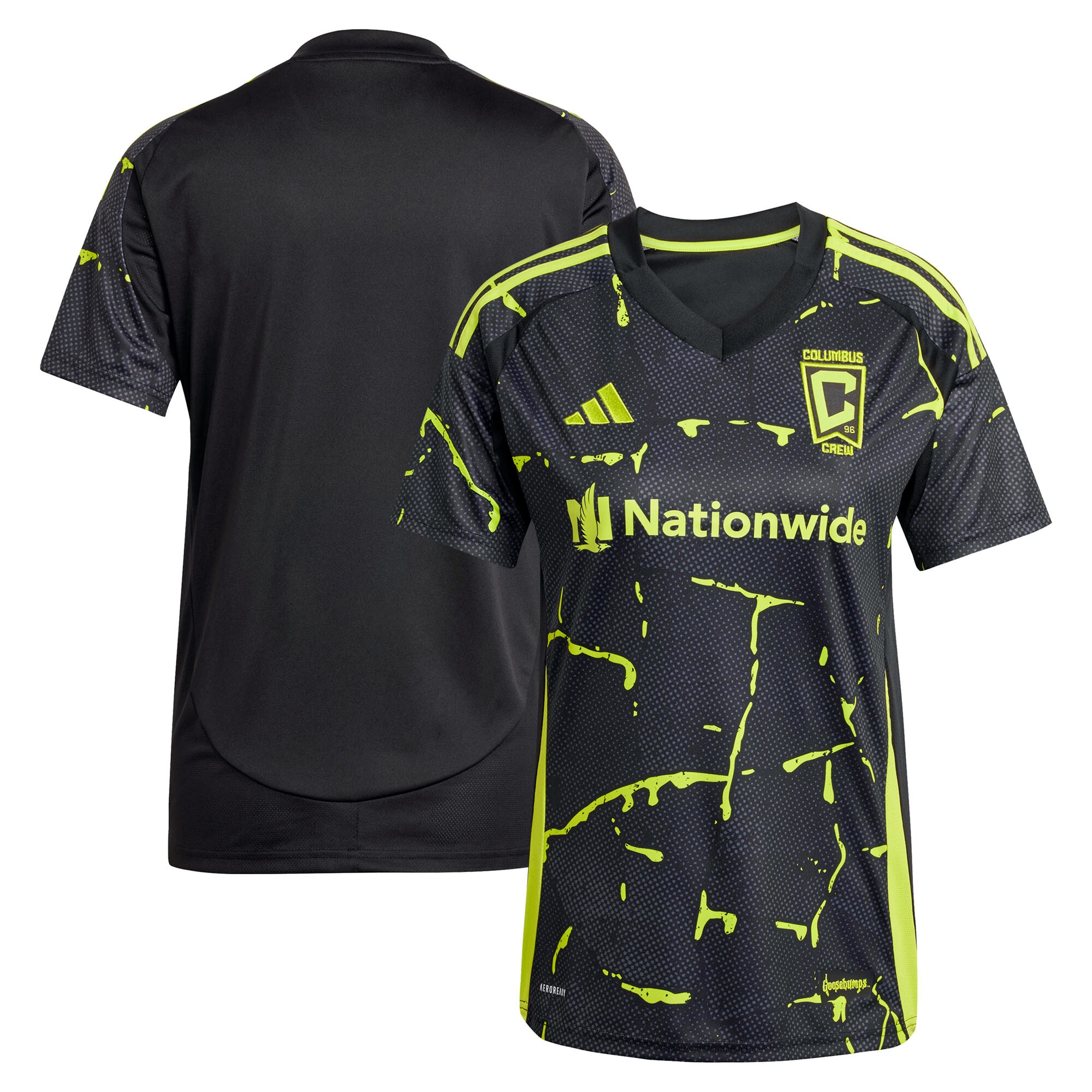 women8217s columbus crew adidas black 2025 the goosebumps kit replica jersey | San Jose Earthquakes Hats, Jerseys & MLS Apparel