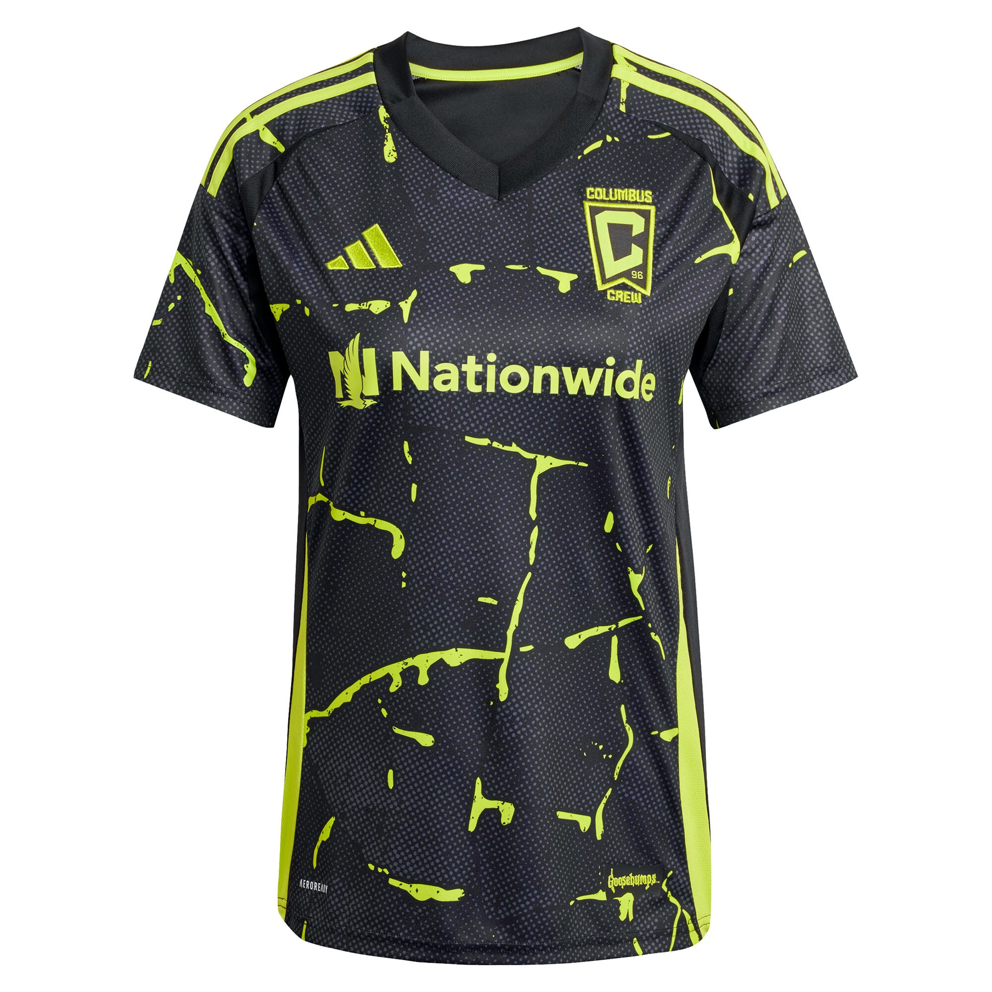 women8217s columbus crew adidas black 2025 the goosebumps kit replica jersey | San Jose Earthquakes Hats, Jerseys & MLS Apparel