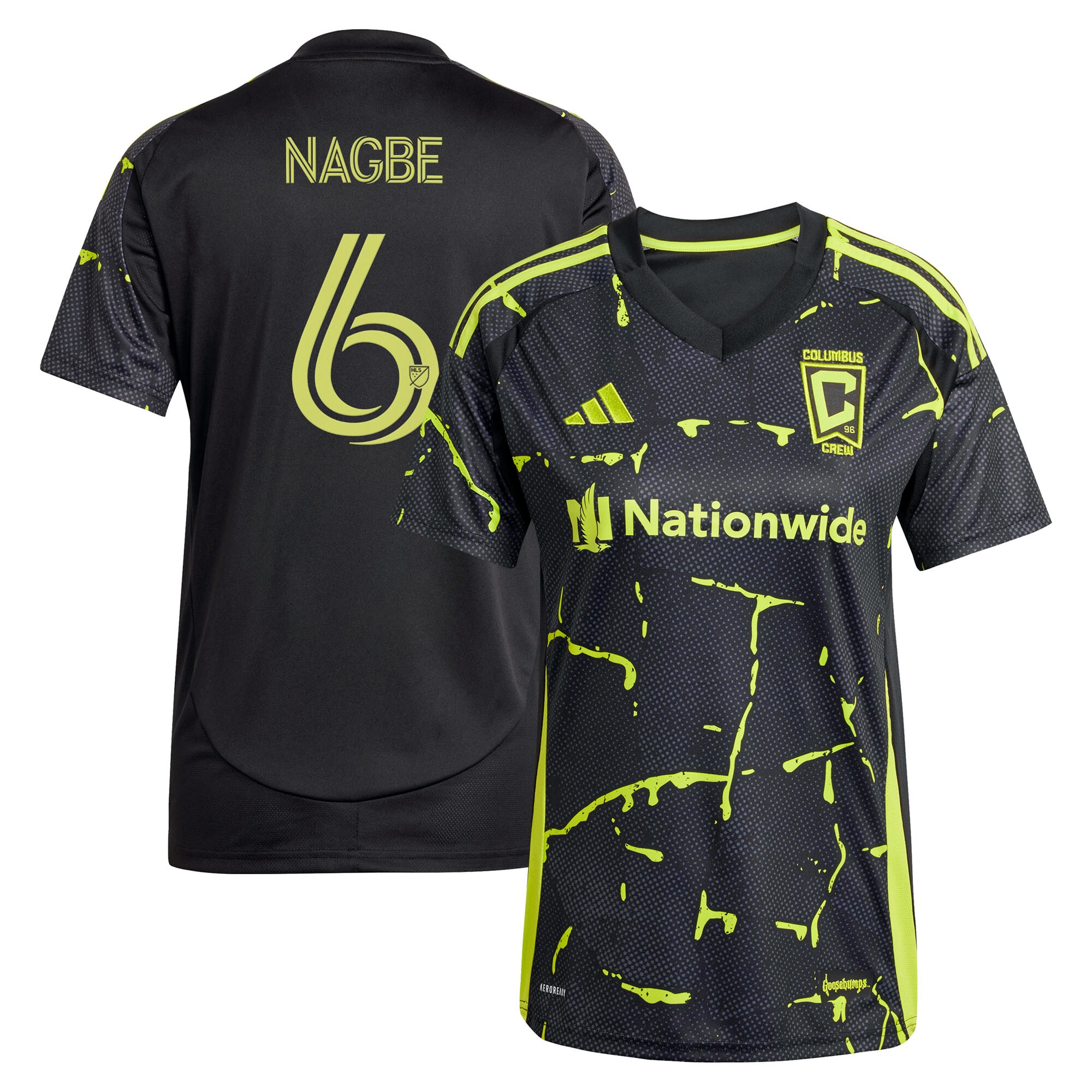 women8217s columbus crew darlington nagbe adidas black 2025 the goosebumps kit replica player jersey | San Jose Earthquakes Hats, Jerseys & MLS Apparel