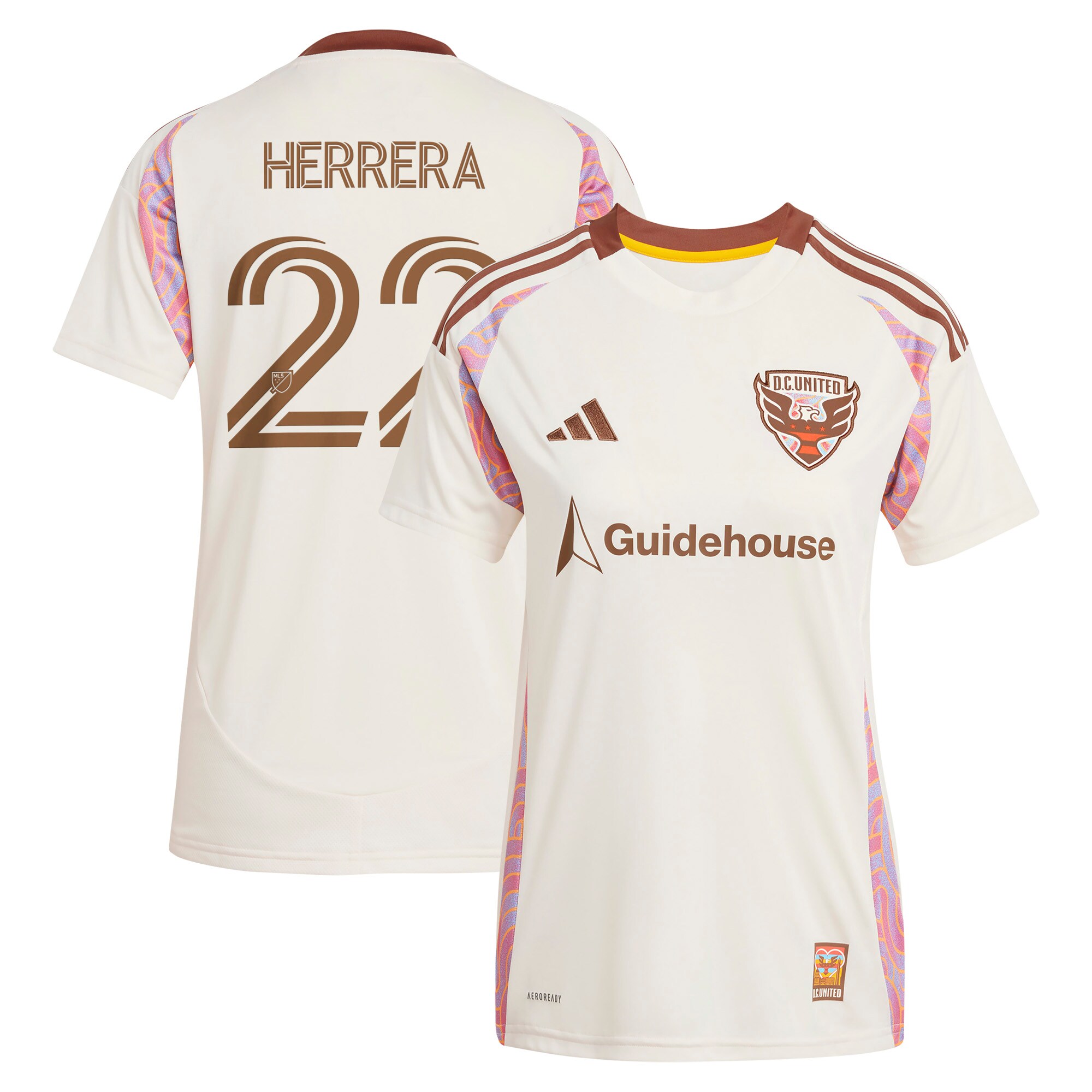 women8217s d.c. united aaron herrera adidas natural 2025 the soul kit replica player jersey | San Jose Earthquakes Hats, Jerseys & MLS Apparel