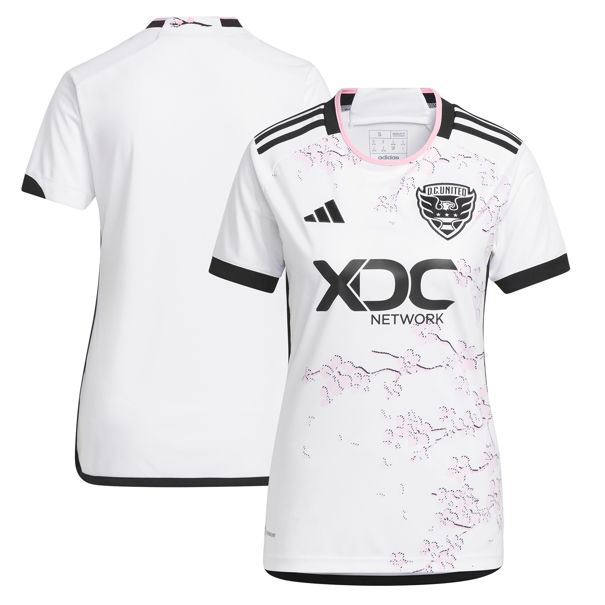 women8217s d.c. united adidas white 2023 the cherry blossom kit replica jersey | San Jose Earthquakes Hats, Jerseys & MLS Apparel