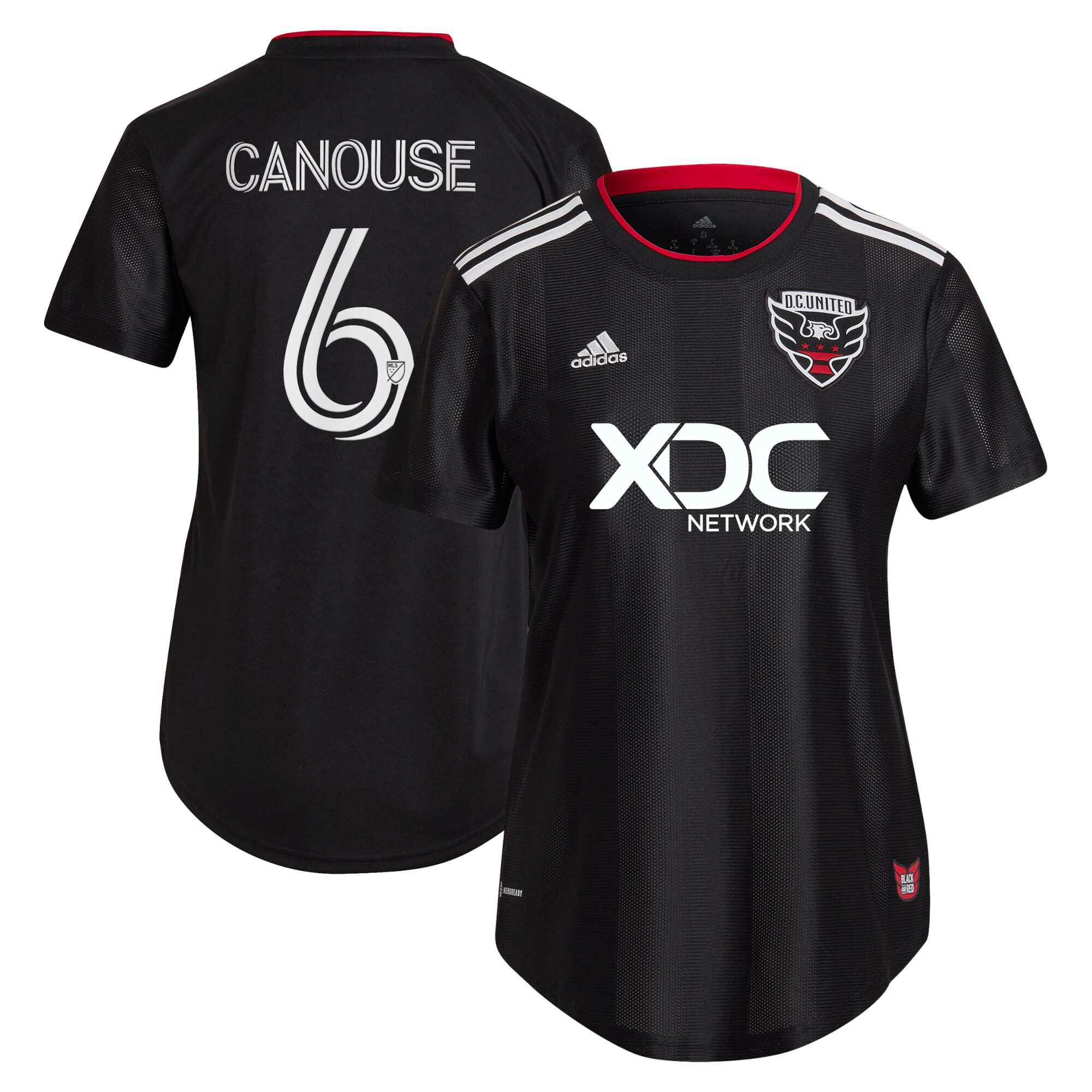 women8217s d.c. united russell canouse adidas black 2022 black and red kit replica player jersey | San Jose Earthquakes Hats, Jerseys & MLS Apparel