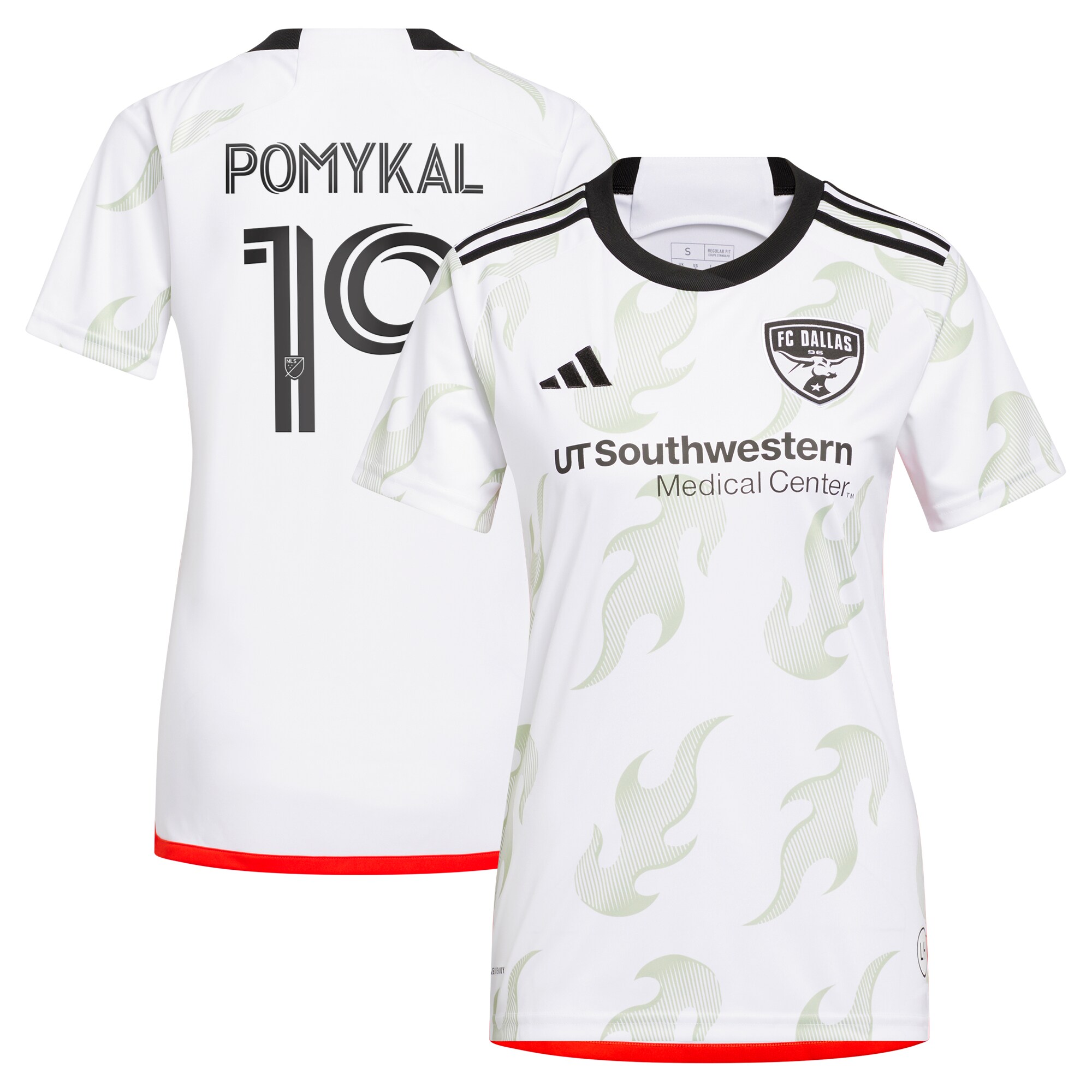 women8217s fc dallas paxton pomykal adidas white 2023 burn baby burn replica player jersey | San Jose Earthquakes Hats, Jerseys & MLS Apparel
