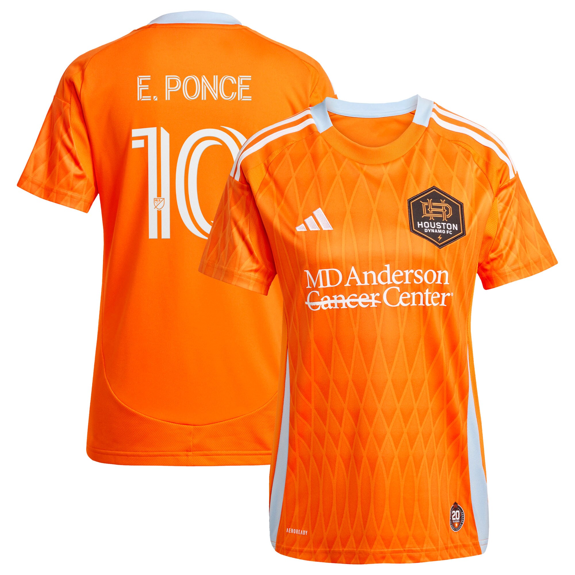 women8217s houston dynamo fc ezequiel ponce adidas orange 2025 season 20 replica player jersey | San Jose Earthquakes Hats, Jerseys & MLS Apparel