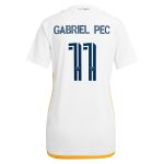 women8217s la galaxy gabriel pec adidas white 2024 angelino kit replica player jersey | San Jose Earthquakes Hats, Jerseys & MLS Apparel