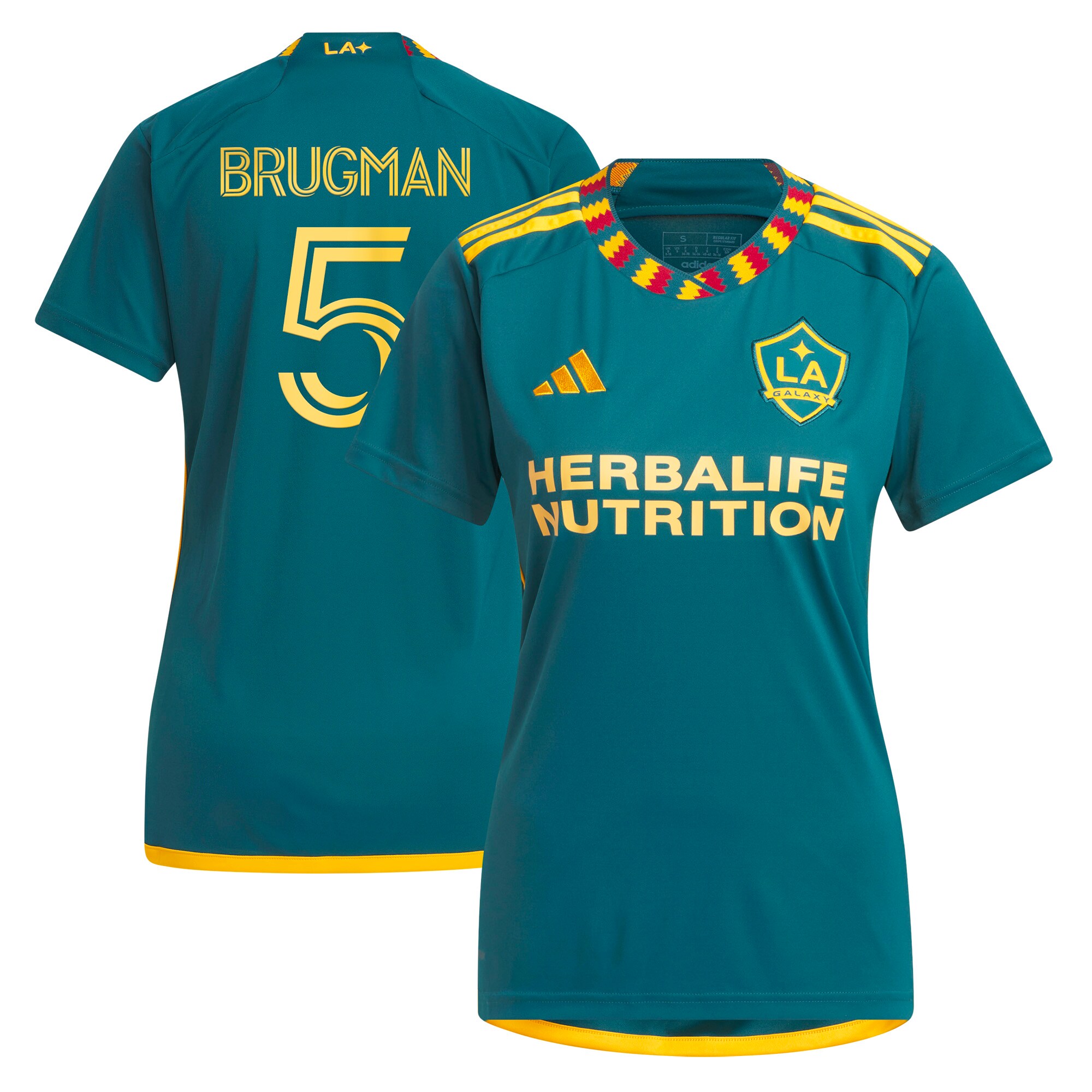 women8217s la galaxy gastón brugman adidas green 2023 la kit replica player jersey | San Jose Earthquakes Hats, Jerseys & MLS Apparel