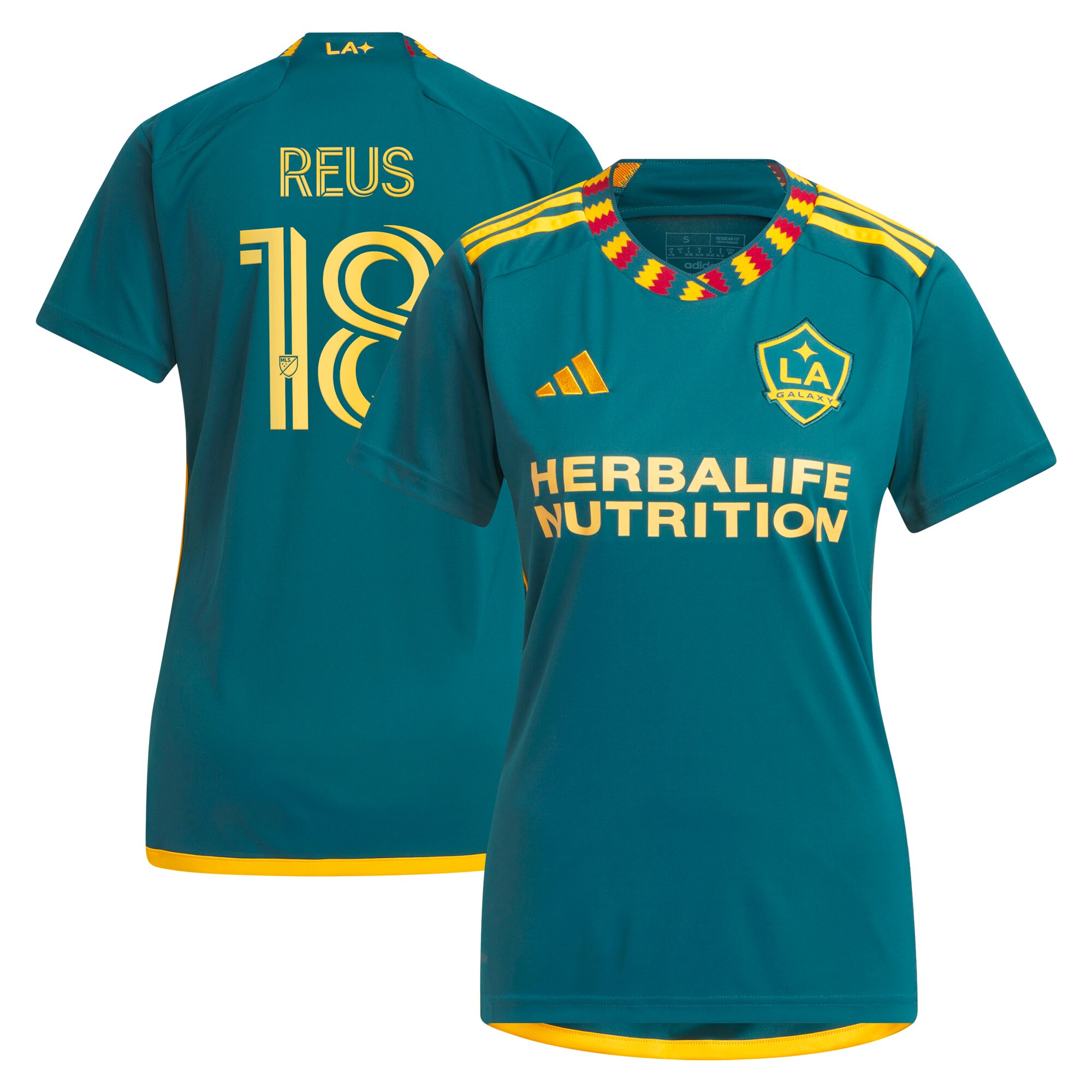 women8217s la galaxy marco reus adidas green 2024 la kit replica player jersey | San Jose Earthquakes Hats, Jerseys & MLS Apparel