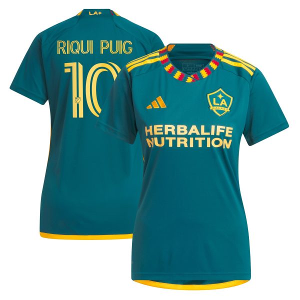 women8217s la galaxy riqui puig adidas green 2024 la kit replica player jersey | San Jose Earthquakes Hats, Jerseys & MLS Apparel