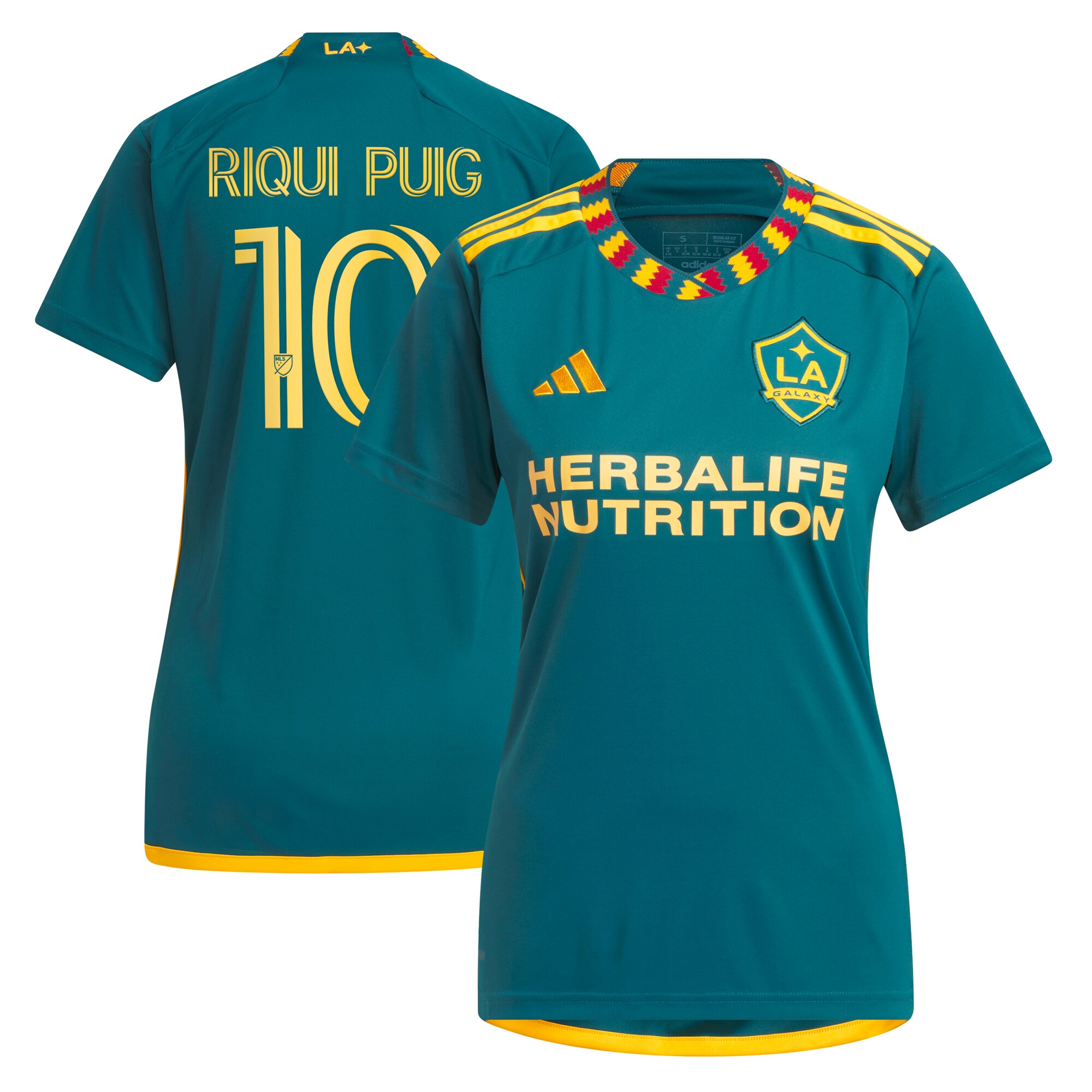 women8217s la galaxy riqui puig adidas green 2024 la kit replica player jersey | San Jose Earthquakes Hats, Jerseys & MLS Apparel