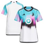 women8217s minnesota united fc adidas white 2023 the northern lights kit replica jersey | San Jose Earthquakes Hats, Jerseys & MLS Apparel