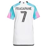 women8217s minnesota united fc franco fragapane adidas white 2023 the northern lights kit replica jersey | San Jose Earthquakes Hats, Jerseys & MLS Apparel