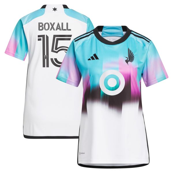 women8217s minnesota united fc michael boxall adidas white 2023 the northern lights kit replica jersey | San Jose Earthquakes Hats, Jerseys & MLS Apparel