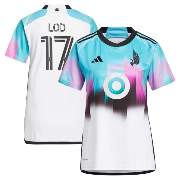 women8217s minnesota united fc robin lod adidas white 2023 the northern lights kit replica jersey | San Jose Earthquakes Hats, Jerseys & MLS Apparel